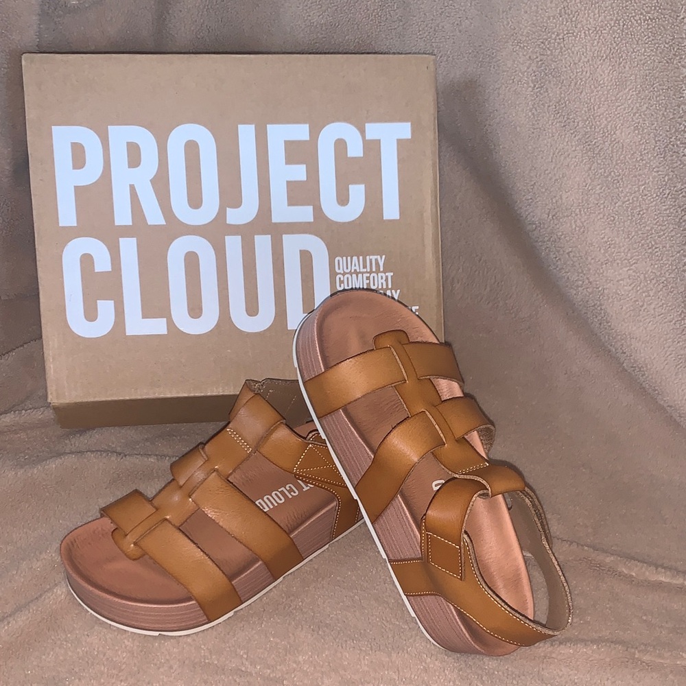 Project Cloud Phased Platform Sandal in Sand